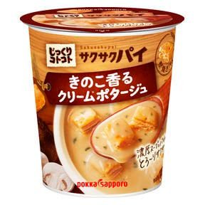 [Box] selling Pokka Sapporo crispy pie mushrooms scented cream potage 31.7g (6 pieces)