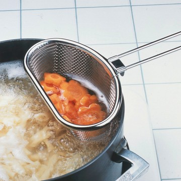 Shimomura 【企販】不鏽鋼可掛式料理濾網(鈴木太太公司貨)