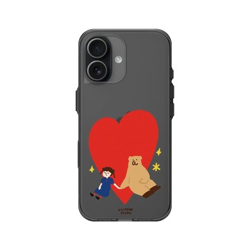 iPhone 17 Clear (相機按鈕) 酷墨灰 - 咻咻熊 XiuXiubear - Always With You