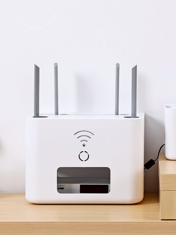 路由器收納盒 星優wifi無線路由器置物架電源電視插座插排遮擋插線板光貓收納盒『XY12262』