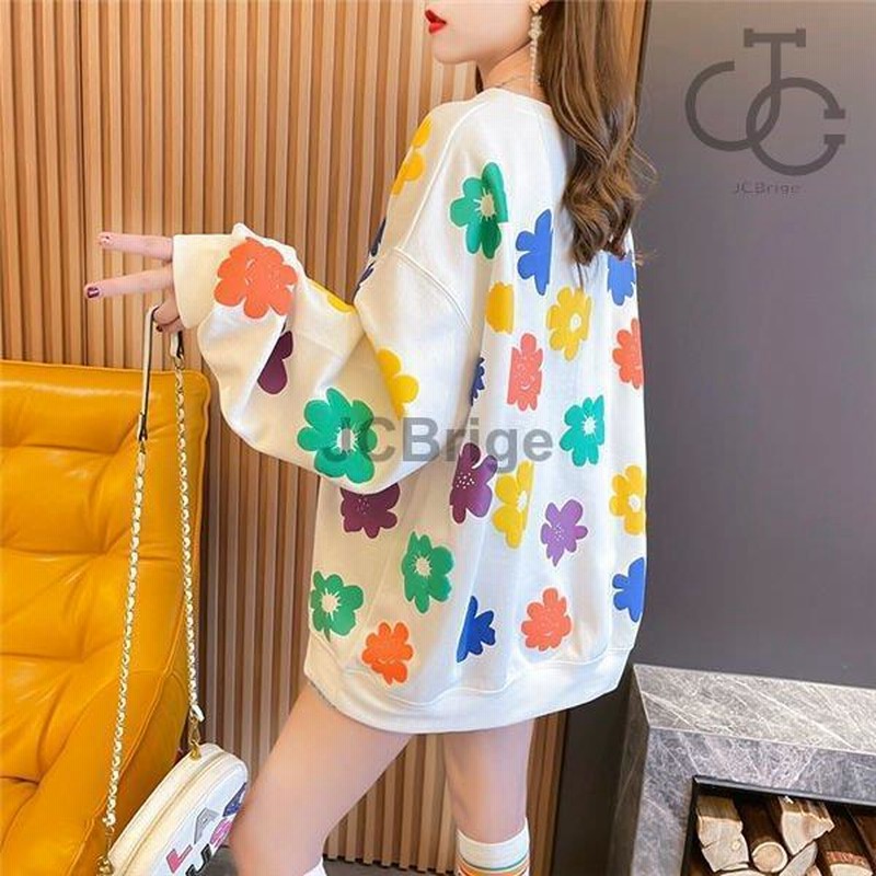 トレーナー レディース スウェットトレーナー 部屋着 オシャレ 花柄 ...