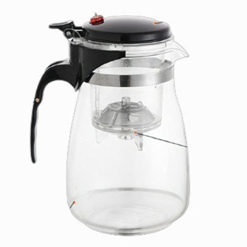 98生活小舖 【茶道】一鍵按壓瀝水泡茶壺 1000ML 史上最快專業茶具