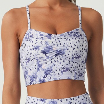 SILVERWIND新款印花運動上衣女防下垂跑步瑜伽服背心健身外穿文胸