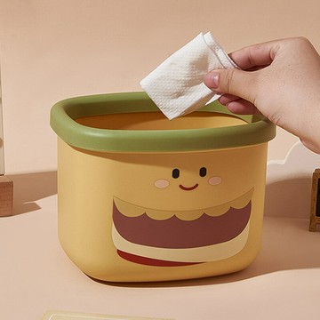 桌面可愛多功能垃圾桶家用客廳臥室超萌可愛少女創意款可愛垃圾筒【宜家良品百貨】