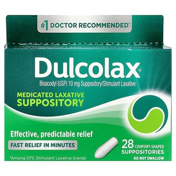 Dulcolax, 緩解排便困難栓劑，28 個舒適型栓劑