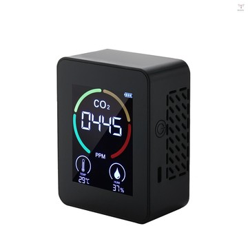 2.8英寸液晶co2濃度測試儀迷你二氧化碳檢測儀濕度和溫度計空氣質量監測儀1200mah鋰電池co2計