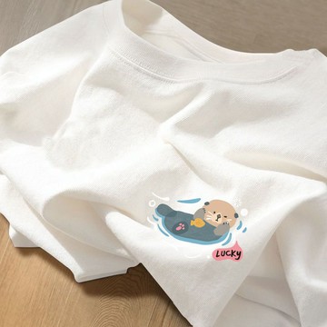 短袖  夏季純棉短袖T shirt  短袖T恤  短袖衣服 短T 寬鬆厚磅T恤女 寬鬆版型 大尺碼上衣 ZD