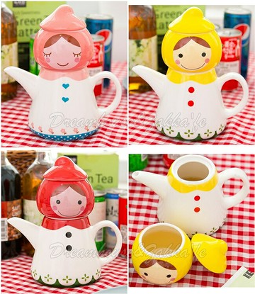 俄羅斯娃娃 陶瓷 茶壺/茶杯/杯壺組 《 3款任選 》★ Zakka'fe ★
