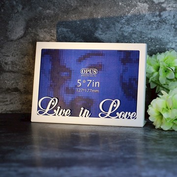 【OPUS東齊金工】5*7吋桌上型立式金屬相框/佈置擺設畫框/婚禮