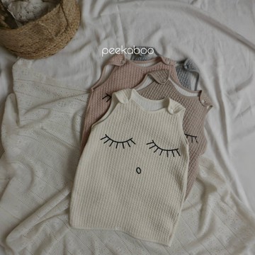 peekaboo (厚)睫毛彎彎兒童防踢被｜嬰兒 寶寶 兒童 女童男童 兒童睡衣 寶寶衣服 兒童衣服 韓國童裝