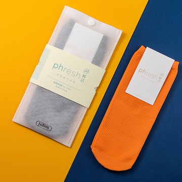 雅著 Argon - 男輕活短襪 - 瑩橘