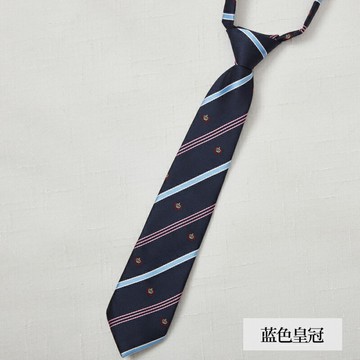 基礎條紋jk/dk免打領帶學生紅紺灰藍襯衫男女配飾