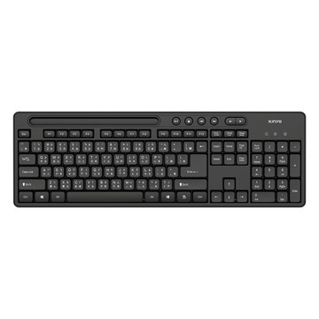 Kinyo 多功能置物USB鍵盤 440 x 145 x 31mm 480g  黑色  KB-41U  製造商軸  1個