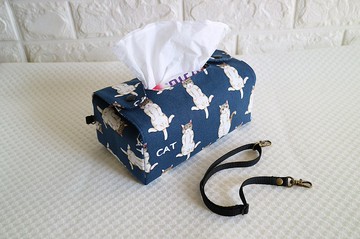 特技貓  袋裝面紙套 車用面紙套 衛生紙套  可調可拆可掛活動掛鉤