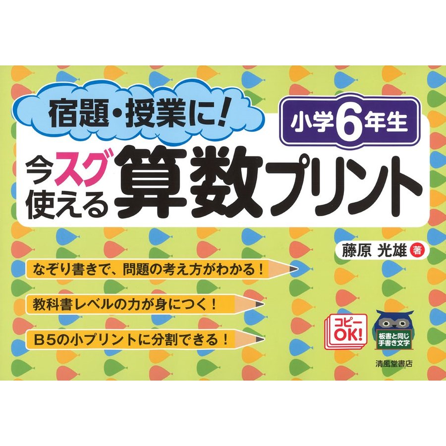 宿題・授業に 今スグ使える算数プリント 小学6年生