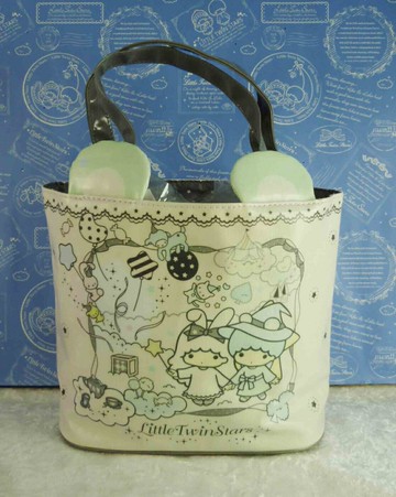 【震撼精品百貨】Little Twin Stars KiKi&LaLa 雙子星小天使 袋子 粉 震撼日式精品百貨