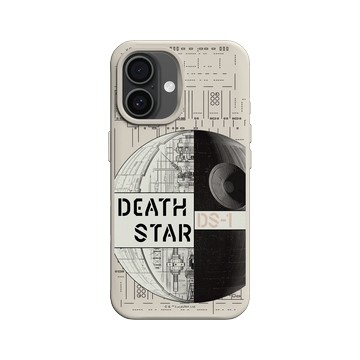 iPhone 16 SolidX 貝殼灰 - 迪士尼-星際大戰 Star Wars - 星際大戰 – 死星結構圖