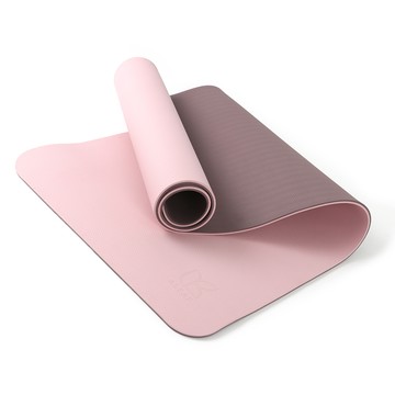 Aleaf TPE 雙面瑜珈墊 標準款 - 玫瑰粉  1個  淡玫瑰  61 厘米 x 183 厘米 x 8 毫米