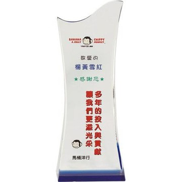 創意水晶獎座/WN-478-1/22x8.2x4cm