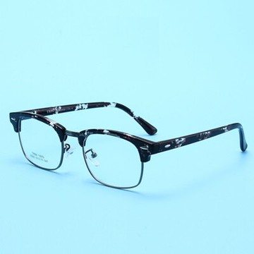 眼鏡框半框眼鏡鏡架-時尚潮流百搭流行男女平光眼鏡8色73oe19【獨家進口】【米蘭精品】