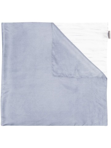 Suzusan - tie-dye pattern scarf - unisex - Silk - One Size - Grey
