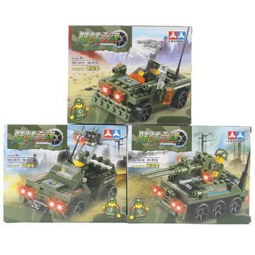 人人積木 陸軍戰車積木2675 2676 2677/一款入(促120)-軍事系列可與樂高混拼喔-錸【APP滿額下單10%點數(單一帳號最高1500點)】8/31止