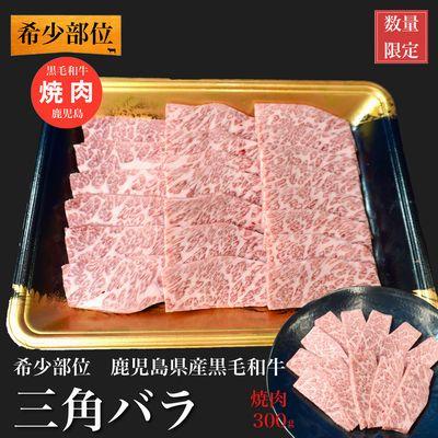 ふるさと納税 南九州市 希少部位 黒毛和牛焼肉三角バラ300g