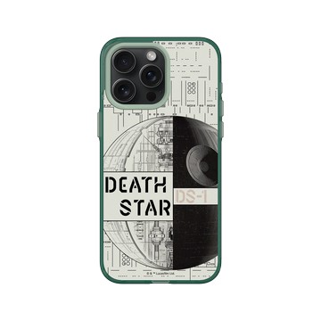 iPhone 15 Pro Max Clear 憂墨綠 - 迪士尼-星際大戰 Star Wars - 星際大戰 – 死星全幅結構圖
