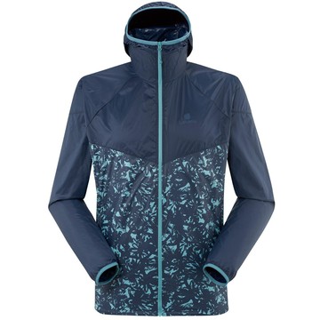 【Lafuma】WINDLIGHT 男 輕量防風外套 印花藍-LFV118918598