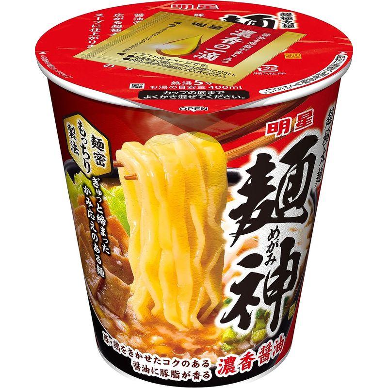 明星 麺神カップ 濃香醤油 100g×12個