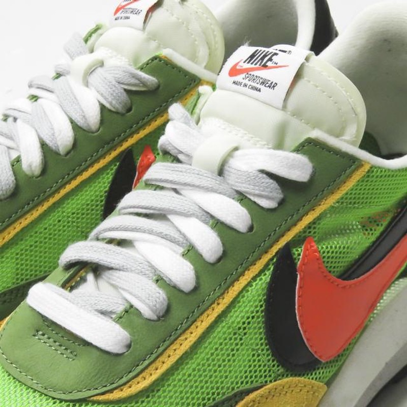 ナイキ サカイ NIKE x sacai 19SS LD WAFFLE/SACAI エルディーワッフル/サカイ BV0073-300  US10(28cm) GREEN GUSTO/SAFETY ORANGE LDV スニーカー | LINEショッピング