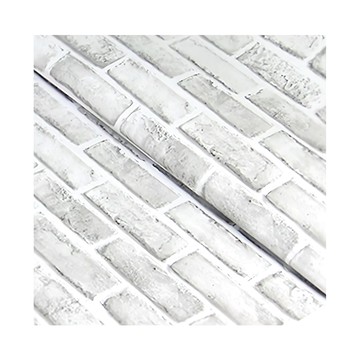 WA. WALL ART 防水自黏壁紙  仿真磚紋 白煤石磚  60 x 300cm