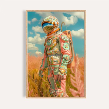 太空冒險主題 藝術掛畫 畫芯 海報 / 曙光漫遊者 Dawn Wanderer