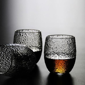 time當鋪 日式玻璃杯水杯無鉛家用喝水辦公綠茶杯果汁飲料啤酒杯