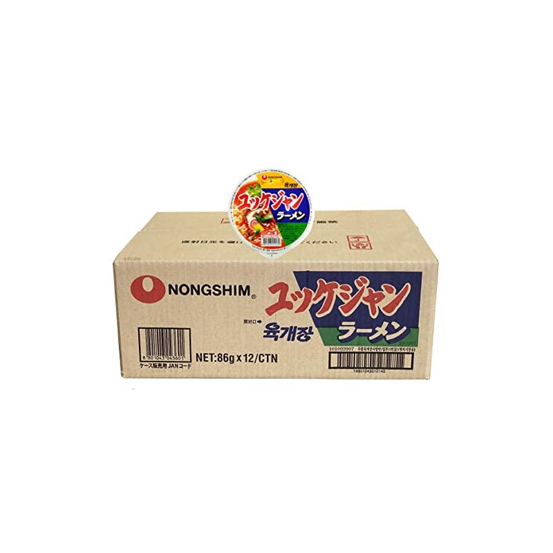 ユッケジャン カップラーメン １２個 日本版 正規輸入品