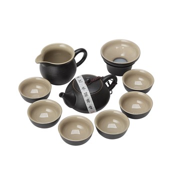 HOLA 黑釉十件茶具組