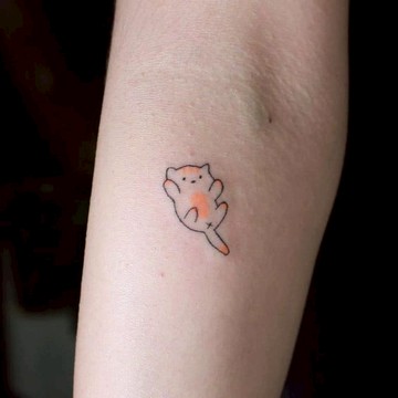 「墜落貓咪」紋身貼紙 微刺青 輕紋身  電影 可愛 IG 紋身貼 小心機 超美 動漫 性感 抖音 同款 網紅 超可愛