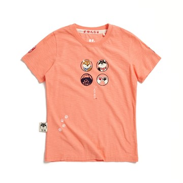 江戶勝｜女裝｜勝太郎黑丸徽章賣萌短袖T恤