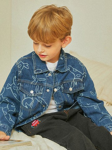 Dachshund Denim Children Jacket