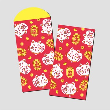 cheeky cheeky 厚面子 2026 新年 日本 招財貓 利是封 紅包袋