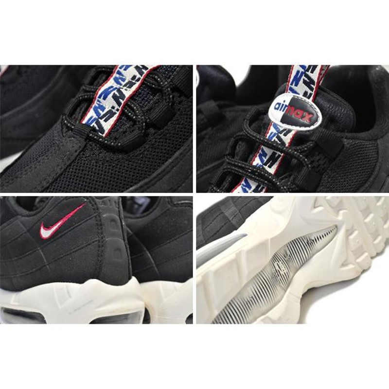 NIKE AIR MAX 95 TT black/sail-gym red aj1844-002 ナイキ エア