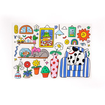 Sweet Home 貼紙 A5