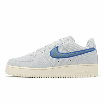 Nike 休閒鞋 Air Force 1 Low Canvas 男鞋 藍 帆布 AF1 HV1204-001