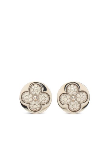 Louis Vuitton Pre-Owned - 2000s 18kt white gold Sun Blossom earrings - women - 18kt White Gold - One Size - Silver
