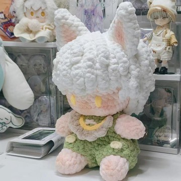 🔥新品🔥手工冰條線鉤織光與夜之戀齊司禮玩偶diy材料手工鉤織抱枕送禮物編織材料包 安睡抱枕 可愛腰靠 diy材料