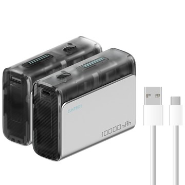 【Wh+CCC標示】CUKTECH 酷態科 PD 30W 口袋型 PD快充 行動電源 10000mAh (PB100S)-黑色