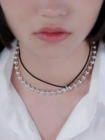 Ball and Cord Necklace