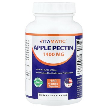 Vitamatic, 蘋果果膠，1400 毫克，120 粒素食膠囊（每粒膠囊 700 毫克）