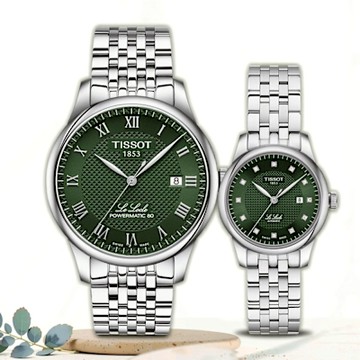 TISSOT 天梭 官方授權 Le Locle 力洛克 機械對錶 情侶手錶 1212購物節 送禮推薦 T0064071109300+T0062071109600