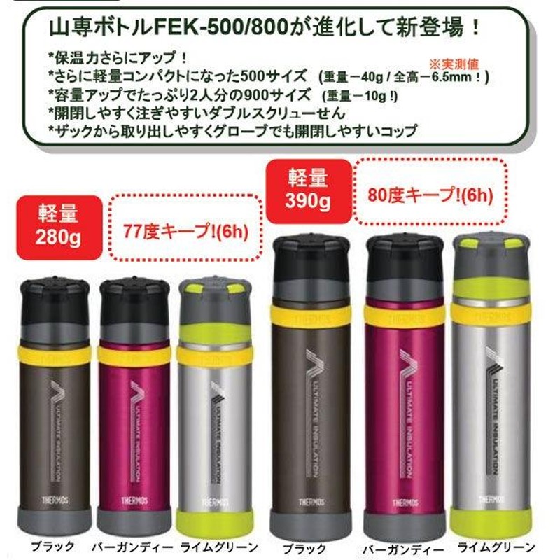 THERMOS サーモス 「山専ボトル」ステンレスボトル/0.5L/バーガンディー BGD FFX-500 山専用ボトル 山専用ボトル 水筒  アウトドア 釣り 旅行用品 キャンプ LINEショッピング